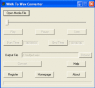 DigitByte WMA To Wav Converter screenshot